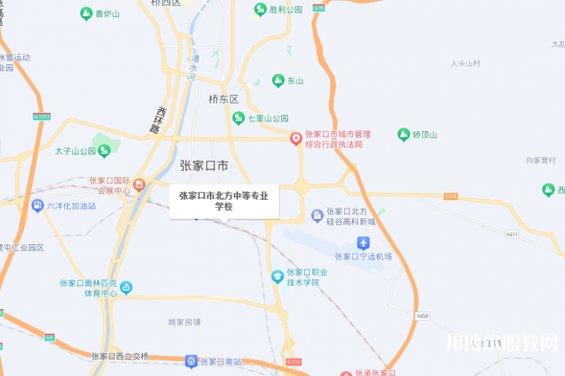 張家口市北方中等專業(yè)學校地址，乘車路線