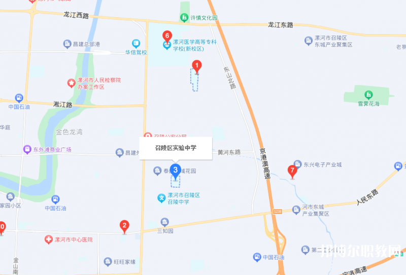 漯河市召陵區(qū)中等專業(yè)學(xué)校地址，乘車路線