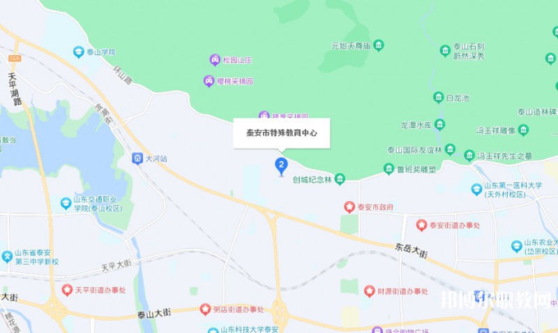 泰安市特殊教育中心地址，乘車路線