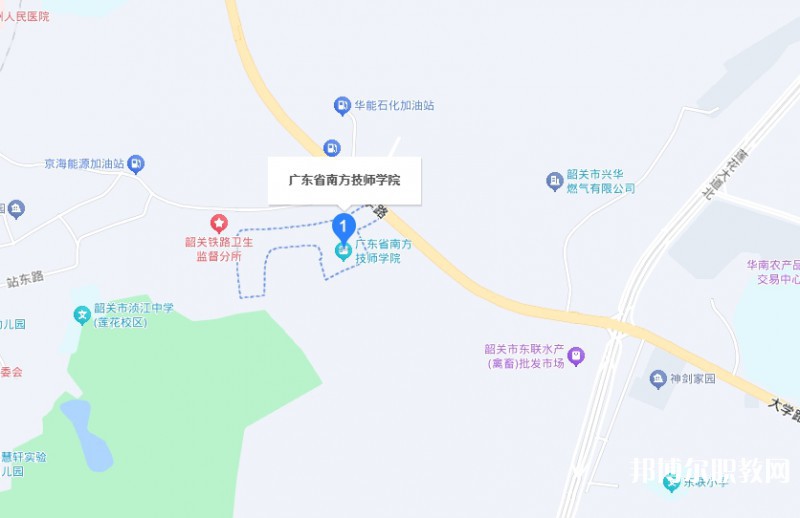 廣東省南方技師學院地址，乘車路線