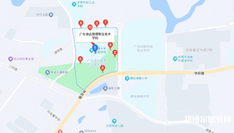 廣東酒店管理職業(yè)技術(shù)學(xué)院中職部地址，乘車路線