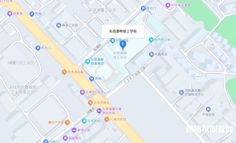 東莞市灝粵技工學校地址，乘車路線